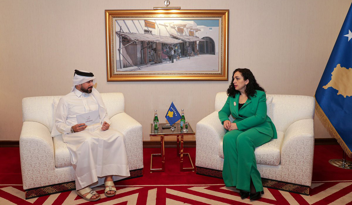 Kosovo President Expresses Appreciation for Qatari Support for Her Country